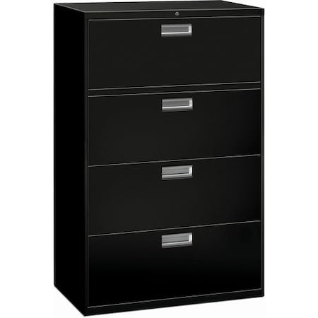 Ofm Metal Locking Lateral File 36inW 4 Drawer Blk HON684LP